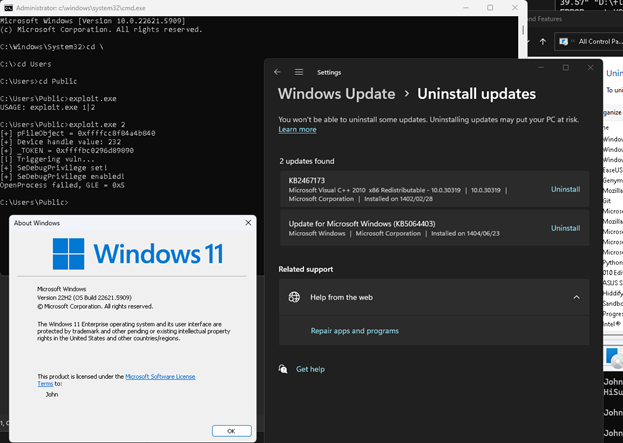 CVE-2024-21338 Vulnerability Analysis - تحلیل آسیب پذیری-